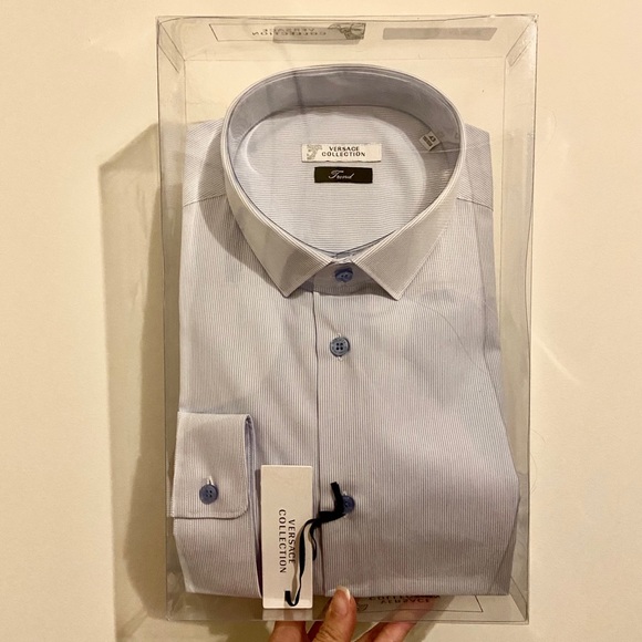 Versace Collection Other - Versace “Camicia (in Blanco-Azzurro)” shirt.